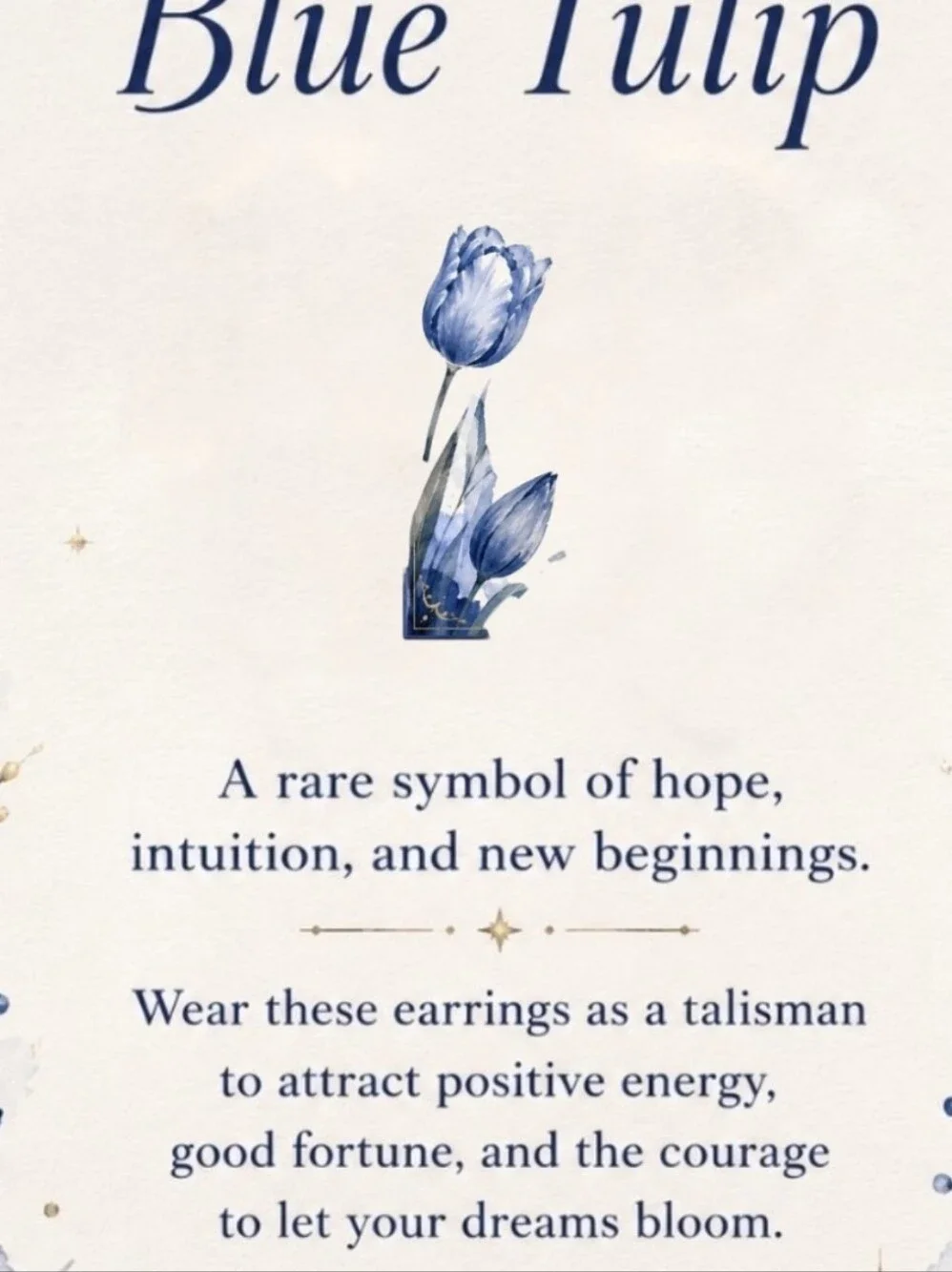 Blue Tulip Pearl Earrings: A Symbol of Hope & New Beginnings Jewelry